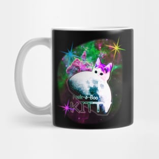 Peek-a-Boo Space Kitty Mug